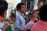 Martes 22 de noviembre del 2016. Tuxtla Gutiérrez. Periodistas de Chiapas se manifiestan este medio día en solidaridad de la familia del fotógrafo Mario Delgadillo Ramos asesinado la semana pasada en un asalto en Tezayoca.