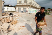 Sábado 9 de septiembre del 2017. Tuxtla Gutiérrez. Las huellas del fuerte temblor se observan en algunos de los edificios públicos y casas de los pueblos chiapanecos.