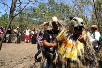 Ocosocuautla de Espinosa. Marzo del 2014. El centro arqueologicol Zoque conocido como Cerro Ombligo o Cuchunotoc es el lugar de encuentro de los pueblos de esta cultura donde realizan las danzas representativas del Cohuina del Tigre, el Tigre y el Monito 