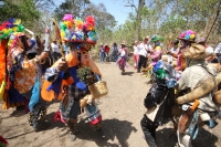 Ocosocuautla de Espinosa. Marzo del 2014. El centro arqueologicol Zoque conocido como Cerro Ombligo o Cuchunotoc es el lugar de encuentro de los pueblos de esta cultura donde realizan las danzas representativas del Cohuina del Tigre, el Tigre y el Monito 