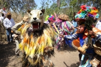 Ocosocuautla de Espinosa. Marzo del 2014. El centro arqueologicol Zoque conocido como Cerro Ombligo o Cuchunotoc es el lugar de encuentro de los pueblos de esta cultura donde realizan las danzas representativas del Cohuina del Tigre, el Tigre y el Monito 