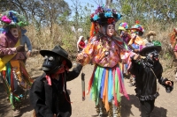 Ocosocuautla de Espinosa. Marzo del 2014. El centro arqueologicol Zoque conocido como Cerro Ombligo o Cuchunotoc es el lugar de encuentro de los pueblos de esta cultura donde realizan las danzas representativas del Cohuina del Tigre, el Tigre y el Monito 