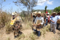 Ocosocuautla de Espinosa. Marzo del 2014. El centro arqueologicol Zoque conocido como Cerro Ombligo o Cuchunotoc es el lugar de encuentro de los pueblos de esta cultura donde realizan las danzas representativas del Cohuina del Tigre, el Tigre y el Monito 