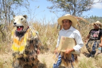Ocosocuautla de Espinosa. Marzo del 2014. El centro arqueologicol Zoque conocido como Cerro Ombligo o Cuchunotoc es el lugar de encuentro de los pueblos de esta cultura donde realizan las danzas representativas del Cohuina del Tigre, el Tigre y el Monito 