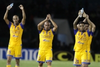 Sábado 28 de noviembre del 2015. Tuxtla Gutiérrez. Aspectos del partido de vuelta entre jaguares de Chiapas y la UANL.