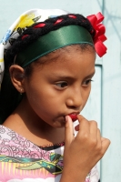 Viernes 3 de junio del 2016. Tuxtla Gutiérrez. La danza de las Espuelas. La danza de la Octava de Corpus o de las Espuelas o tonguy etzé reúne a las familias de la comunidad indígena Zoque de la depresión central de Chiapas quienes preservan la vestimenta