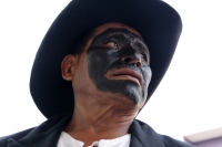 Martes 3 de mayo del 2016. Tuxtla Gutiérrez. Los indígenas zoque recorren las calles de los barrios tradicionales realizando la danza del Torito