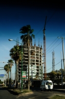 Lunes 22 de febrero. Aspecto de la construcción de la Torre Chiapas.