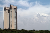 Jueves 2 de julio del 2020. Tuxtla Gutiérrez. Aspecto de las Torres en el paisaje en el oriente de la ciudad