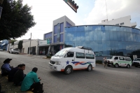 Martes 8 de noviembre del 2016. Tuxtla Gutiérrez. La Secretaria del Transporte recibe este medio día la manifestación de hoy, en esta ocasión la visita la realizan los transportistas del Municipio de Margaritas.