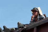 Miércoles 16 deJulio del 2014. Arriaga. Cientos de migrantes viajan sobre los vagones del tren de carga hacia Ixtepec, Oaxaca y en lo que podría ser uno de los últimos viajes que permitirán las políticas mexicanas migratorias en la Ruta Férrea del Migrant