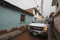 Viernes 23 de julio del 2015. San Cristóbal de las Casas. Varios comercios, casas y servicios públicos sufrieron afectaciones esta tarde al producirse una tromba en el norte de esta ciudad ubicada en la Zona Altos del estado de Chiapas.