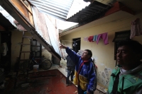 Viernes 23 de julio del 2015. San Cristóbal de las Casas. Varios comercios, casas y servicios públicos sufrieron afectaciones esta tarde al producirse una tromba en el norte de esta ciudad ubicada en la Zona Altos del estado de Chiapas.