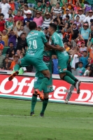 Domingo 14 de agosto del 2016. Tuxtla Gutiérrez. Aspectos del partido entre Jaguares de Chiapas y el Veracruz.