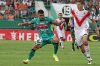 Domingo 14 de agosto del 2016. Tuxtla Gutiérrez. Aspectos del partido entre Jaguares de Chiapas y el Veracruz.