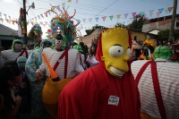 Jueves 22 de enero del 2015. Suchiapa. La Viejada de San Sebastián. Los danzantes tradicionales de esta comunidad de la depresión central del estado de Chiapa, bailan en las calles haciendo sátira de personajes públicos, vestidos como mujeres y mezclándos
