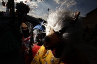 Jueves 22 de enero del 2015. Suchiapa. La Viejada de San Sebastián. Los danzantes tradicionales de esta comunidad de la depresión central del estado de Chiapa, bailan en las calles haciendo sátira de personajes públicos, vestidos como mujeres y mezclándos