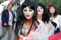 Viernes 22 de enero del 2016. Suchiapa. La Danza del Viejo o La Viejada. Los danzantes representan una burla social con sus gritos y  vestimenta durante el recorrido que realizan conmemorando a San Sebastián Mártir en esta localidad ubicada a 17 kilómetro