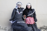 Viernes 22 de enero del 2016. Suchiapa. La Danza del Viejo o La Viejada. Los danzantes representan una burla social con sus gritos y  vestimenta durante el recorrido que realizan conmemorando a San Sebastián Mártir en esta localidad ubicada a 17 kilómetro