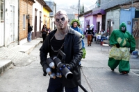 Viernes 22 de enero del 2016. Suchiapa. La Danza del Viejo o La Viejada. Los danzantes representan una burla social con sus gritos y  vestimenta durante el recorrido que realizan conmemorando a San Sebastián Mártir en esta localidad ubicada a 17 kilómetro