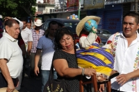 Martes 12 de marzo del 2019.Tuxtla Gutiérrez. Durante el recorrido de las imágenes de las vírgenes veneradas por la comunidad zoque hacia la iglesia de San Jacinto