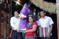 Martes 12 de marzo del 2019.Tuxtla Gutiérrez. Durante el recorrido de las imágenes de las vírgenes veneradas por la comunidad zoque hacia la iglesia de San Jacinto