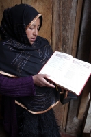 Domingo 7 de febrero del 2016. San Cristóbal de las Casas. Yamila, madre tsotsil de la comunidad islámica