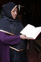 Domingo 7 de febrero del 2016. San Cristóbal de las Casas. Yamila, madre tsotsil de la comunidad islámica Domingo 7 de febrero del 2016. San Cristóbal de las Casas. Yamila, madre tsotsil de la comunidad islámica