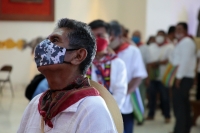 20210422. Tuxtla G. La comunidad Zoque de Tuxtla Gutiérrez visita la Catedral durante las celebraciones patronales de San Marcos