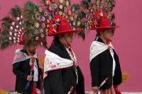 Miércoles 17 de agosto del 2016. Tuxtla Gutiérrez. La comunidad Zoque durante las celebraciones de San Roque y San Jacinto visitan las casas que comparten El Costumbre
