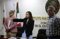 20260202. Tuxtla. Este medio día toma de protesta de la Encargada de Despacho de la Vocalía Ejecutiva del INE Lic. Flor Denisse Pérez Chávez