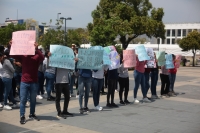 20240315. Tuxtla. Estudiantes de la Escuela Normal Rural Mactumatza protestan esta mañana por la muerte del estudiante del 7 de marzo en Guerrero.