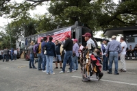 20261016. Tuxtla. La Carreta Panamericana 2026 inicia esta mañana en una nueva ruta en la ciudad.