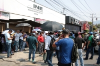 20240516. Tuxtla. Maestros de la CNTE toman esta mañana las instalaciones del INE en la colonia Moctezuma