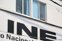 20240516. Tuxtla. Maestros de la CNTE toman esta mañana las instalaciones del INE en la colonia Moctezuma