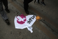 20240519. Tuxtla. Maestros dela CNTE en paro confrontan a la manifestación de simpatizantes de Xóchitl Gálvez durante la marcha de Marea Rosa