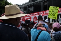 20260615. Tuxtla. Esta mañana el movimiento magisterial inicia una manifestación marchando desde el oriente de la ciudad hacia el parque central.