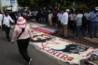 20260615. Tuxtla. Esta mañana el movimiento magisterial inicia una manifestación marchando desde el oriente de la ciudad hacia el parque central.