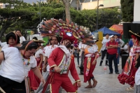 20250420. Tuxtla. La comunidad Zoque durante el inicio de las celebraciones patronales de San Marcos en la capital del estado de Chiapas.