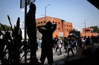 20250518. Tuxtla. Día Cuatro. De protestas normalistas en Chiapas; después del fallecimiento del estudiante de la Normal Rural Mactumatza.