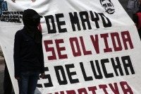 20250518. Tuxtla. Día Cuatro. De protestas normalistas en Chiapas; después del fallecimiento del estudiante de la Normal Rural Mactumatza.