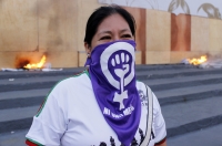 20260918. Tuxtla Gutiérrez. Las Madres En Resistencia protestan durante el aniversario del joven Jazmín y de las niñas muertas en esta semana en Chiapas.