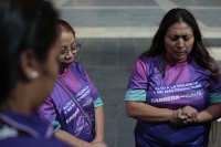 2026048. Tuxtla.Las Madres de la Fundación Karla Velazco están dispuestas a todo para recuperar a las personas retenidas y secuestradas en El Ejido San Miguel Mitontic en el municipio de Ixtapa, Chiapas.