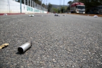 20250516- Tuxtla. El lugar donde falleciera el estudiante normalista después del enfrentamiento con la policía de Chiapas.