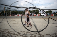 20240910. Tuxtla. Vecinos de Patria Nueva protestan en las obras del Libramiento Norte al verse afectados en el acceso principal a esta popular colonia.