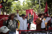 20250410. Tuxtla. Organizaciones campesinas de Chiapas se manifiestan durante el aniversario luctuoso de Emiliano Zapata.