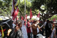 20250410. Tuxtla. Organizaciones campesinas de Chiapas se manifiestan durante el aniversario luctuoso de Emiliano Zapata.
