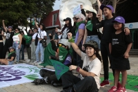 20250928. Tuxtla. Durante la marcha del #29, la Acción Global por el Aborto en Chiapas.
