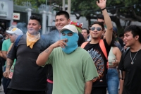 20240420. Tuxtla. Esta tarde, jóvenes consumidores realizan la Marcha Cannabica 2024 en la capital del estado de Chiapas.
