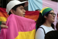 2026055. Tuxtla. La comunidad LGBt conmemora el 17 de mayo como el día en contra de la discriminación hacia la diversidad sexual manifestándose en  la capital de Chiapas